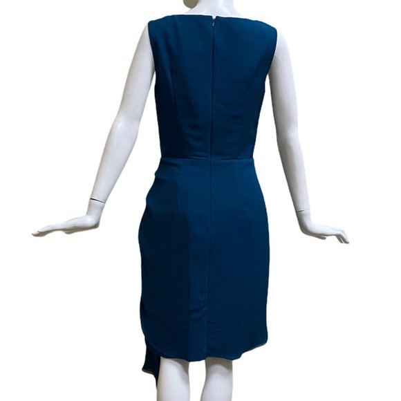 Jason Wu Teal Silk Dress, Size 6 - Picture 3 of 5